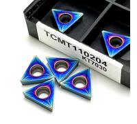 10 pezzi Nano Blue Alta Qualità Originale Cutter TCMT110204 TCMT110208 Lama in Carburo Tornitura Perno Fresatura Utensile da Taglio(TCMT 110204 KT7030)