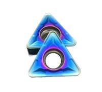 10 pezzi Nano Blue TCMT16T304 TCMT16T308 TCMT110204 TCMT110208 Utensile for tornitura CNC in metallo duro for tempra di parti in acciaio inossidabile(TCMT 110208 KT7030)