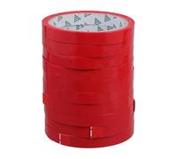10 Pezzi Nastro per Sacchetti di Produzione Rosso in Polipropilene