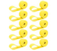 10 Pezzi Nastro Protettivo per Cerchio Bici 26 Pollici in PVC | Flessibile e Resistente, Protegge la Camera D’aria, Colore Giallo, per Ruote da Strada e Fuoristrada
