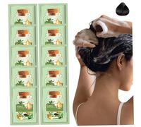 10 pezzi naturali tinture per capelli con strumenti, 30 ml di tintura per capelli a bolle naturale naturale sicuro con estratti di piante per donne shampoo