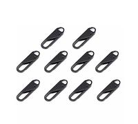 10 pezzi nero cerniera cursore estrattore istantaneo cerniera riparazione borsa sostituzione cattiva fibbia borsa da viaggio valigia cerniera testa cucito artigianato metallo, Metal, Normale