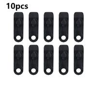 10 Pezzi Nero Plastica Tenda Tarp Parasole Gancio Morsetto Campeggio All'Aperto