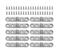 10 Pezzi Nickel -Farb Flip -Manceri, Cerniere Per Porte Dell'Armadio, Cerniere In Acciaio Inossidabile, Cerniere Per Mobili, Tavolo Pieghevole -Hardware Accessori.