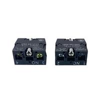 10 pezzi NO/NC XB2 Interruttore a pulsante Accessorio Blocco contatti 10A Argento/Ottone Rosso/Verde ZB2BE101/102C(NO NC Each 5pcs,Silver Contact)