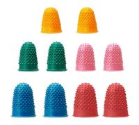 10 Pezzi Non Scivolano Pezzi Dita, Cappello Da Dito In Gomma, Copertura Protettiva Per La Punta Di Particelle, Protezione Delle Dita (Multicolori).
