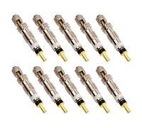 10 Pezzi Nucleo Valvola Presta, Valvola Presta, Nucleo Valvola Bici, Kit Sostituzione Valvola, Valvole Tubeless, Valve Core Remover Repair Tool, Adatto per Mountain Bike e Bici Pieghevoli