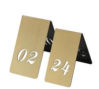 10 Pezzi Numeri Per Tavoli Ristorante Tavolo, Doppio Lato Numeri Tabella Segni Numero Tabella Tenda Numeri Acrilici Carte Segni Numeri Per Ricevimenti, Banchetti, Ristoranti E Matrimoni (oro)(1-10)
