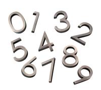 10 Pezzi Numero Civico Esterno Moderno in Resina Abs, 6cm | Negozi e Gestione Edifici, Display Chiaro Dell'indirizzo, Leggero e Colore Duraturo