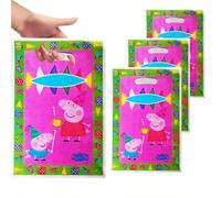 10 pezzi Nuovi sacchetti regalo di Peppa Pig rosa, decorazioni per feste di compleanno, sacchetti per biscotti e caramelle, bomboniere per festa di nascità, forniture per feste Animale,GeometricoPEVA