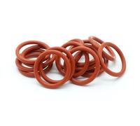 10 pezzi O-ring in silicone CS 3,5 mm diametro esterno 10~46 mm Rondella impermeabile Isolamento in gomma Rotonda a forma di O Guarnizione di tenuta Rossa (Dimensione : OD 16mm ID 9mm)