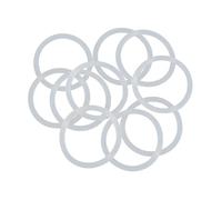 10 pezzi O-ring in silicone, diametro esterno 135 mm, diametro interno 125 mm, spessore 5 mm, guarnizione ad anello di tenuta rotonda bianca VMQ,135x125x5mm