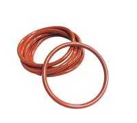 10 pezzi O-ring in silicone rosso OD5mm-90mm spessore CS2mm 2.4mm guarnizioni rondella anello impermeabile e resistente al calore(OD 7mm)