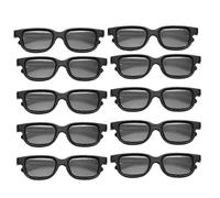 10 pezzi Occhiali 3D passivi polarizzati per TV 3D, veri cinema 3D per giochi e TV 3D