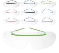 10 pezzi Occhiali Protettivi per Occhi, 20x16x7cm | Barriera Contro Gocce, Visione Chiara, per Lavoratori e Uomini, Uso all'Aperto Ventoso e Mezzi Colore Casuale