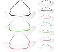 10 pezzi Occhiali Protettivi Usa e Getta, Antivento, Plastica, donne | Copertura Avvolgente, Visione Chiara, Adatti a Pendolari e Portatori di Occhiali sui Mezzi Pubblici Colore Casuale