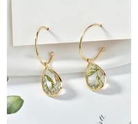 10 pezzi orecchini pendenti con gocce d'acqua gioielli albero di natale foglia