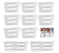 10 Pezzi Organizer Frigorifero Salvaspazio, Separatori per Frigorifero, Frigo Regolabili Frigorifero Porta Laterale, Divisori Regolabili per Frigorifero, Fermabottiglie e Organizzatori per Frigorifero