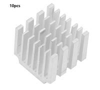 10 pezzi P14.5 * 13 * 14 Dissipatore di calore in alluminio bianco per CPU Chip Mainboard Atto per PCB Router Bridge Chips IC Radiatore Amplificatore di potenza Modulo sche