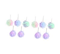 10 Pezzi Palla Da Bagno Super Morbida a Tre Colori Fiore Da Bagno 5 Pz Spugne Da Per Donna Pouf Scrubber Luffa Da Bagno Vasca Da Bagno Mancare Maglia