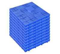 10 Pezzi Pallet in Plastica Traspiranti, Tappetino Leggero in Grigliato di Plastica for Magazzini, Logistica, Aree Pet-Friendly, Case, Negozi