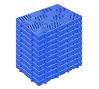 10 Pezzi Pallet in Plastica Traspiranti, Tappetino Leggero in Grigliato di Plastica for Magazzini, Logistica, Aree Pet-Friendly, Case, Negozi