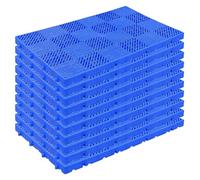 10 Pezzi Pallet in Plastica Traspiranti, Tappetino Leggero in Grigliato di Plastica for Magazzini, Logistica, Aree Pet-Friendly, Case, Negozi