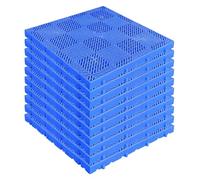 10 Pezzi Pallet in Plastica Traspiranti, Tappetino Leggero in Grigliato di Plastica for Magazzini, Logistica, Aree Pet-Friendly, Case, Negozi
