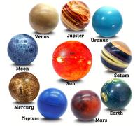 10 pezzi Palline antistress del sistema solare, con motivi dei pianeti e del globo terrestre, regali a tema educativo di astronomia e spazio, metodi di recupero per braccia o mani, gadget per feste a 