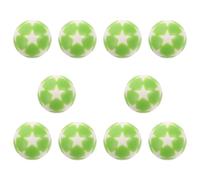 10 Pezzi Palline da Calciobalilla in Plastico Verde Chiaro | Ricambio per Macchina da Gioco da Tavolo, Lavorazione Fine, Non Si Rompe, Non Si Deforma Facilmente