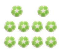 10 Pezzi Palline da Calciobalilla Verde Chiaro in Plastico | Lavorazione Fine, Accessori per Macchina da Calcio da Tavolo, Non Si Deforma Facilmente, Non Si Rompe