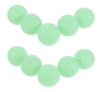 10 Pezzi Palline da Ping Pong 40mm Luminose per Gioco Notturno All'aperto | PP Plastico Bianco, Facili da Vedere al Buio, per Picnic, Allenamento e Feste Famiglia