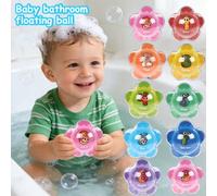 10 pezzi Palline d'acqua interattive per bambini, con design a tema di animali carini e numeri, multicolore, adatte come giocattoli da bagno e regali per bambini Tagli UnicaFumettoABS