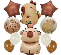 10 Pezzi Palloncini Capibara Feste, Palloncini Tema Capybara Compleanno Addobbi, Bruni Capybara Accessori Compleanno, Capibara Decorazioni de Fiesta per Bambini Bambina Bambino