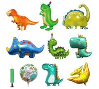 10 Pezzi Palloncini Dinosauri Compleanno 9 Palloncinis Dinosauro Palloncini Compleanno 1 Pompa Aria Divertenti Carini Happy Birthday Decorazioni per Feste, Feste Tema Decorazioni Parchi Tema