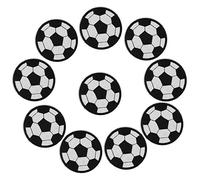 10 pezzi pallone da calcio ricamato accessori patch toppe fai da te cucire/ferro su toppe ricamate per zaini vestiti