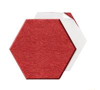 10 Pezzi Pannello Acustico Fonoassorbenti Esagonale,30x26x0,9cm Imbottitura Fonoassorbente ad Alta Densità, Esagonale ignifugo Pannelli Isolamento Sonoro Bordi Smussati per Casa & Uffici (Color : Bri