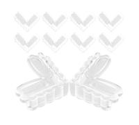 10 Pezzi Paracolpi Angolari Trasparenti in Pvc, per Tavoli | Scrivanie e Mobili, Installazione Facile, Protezione Antiurto, Adatti a Casa e Proofing