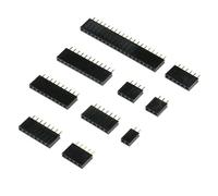 10 pezzi passo 2,54 mm fila singola femmina 2 ~ 40P PCB Socket Board Pin Header connettore striscia Pinheader 2/3/4/6/10/20/40 pin per (19P)