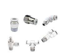 10 pezzi PC/PCF/PL/SL/PB/PX Tubo flessibile for aria di tipo bianco Rapidities Raccordo pneumatico a sgancio rapido 1/4 1/8 3/8 1/2(8-01,PL)