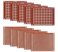 10 Pezzi PCB Circuito Stampato Millefori Scheda Prototipo Universale, 9x7 cm Prototipi Elettronici Fai-da-Te Forata Basetta, Doppia Faccia PCB Circuito Stampato Prototype per Progetto DIY