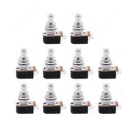 10 pezzi Pedale for effetti for chitarra Pulsante momentaneo Pulsante Stomp Interruttore a pedale for parti di chitarra