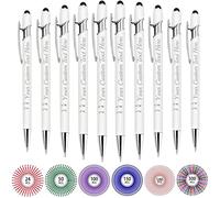 10 Pezzi Penna Personalizzata, Penne Personalizzate con Nome Inciso Regalo Personalizzabili Personalizzato Natale Laurea Compleanno Ufficio Commerciale Nozze