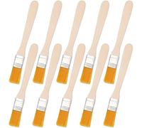10 Pezzi Pennelli Piatti 1,5cm Pennello per Vernice da 14cm,in Legno Pennelli Pittura,Vernice Pennelli Monouso,Pennelli Piatti con Manico in Legno per Pittura Muri,Pittura Acrilica,Pittura Fai Da Te