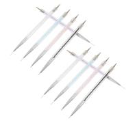 10 Pezzi Pennello per Disegnare le Unghie, Doppia Punta, Acrilico | Linee e Punti, 1mm Fino a 13mm, Leggero e Portatile, Uso Salone e Viaggio