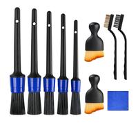 10 Pezzi Pennello Pulizia Auto Kit Pulizia Auto Pennelli Detailing Auto Pulizia