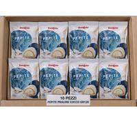 10 Pezzi Pepite Praline al Cocco Ricoperte di Cioccolato Bianco 120g