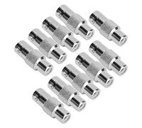 10 Pezzi per Adattatore Connettore RCA Femmina a BNC Femmina per Telecamera CCTV Audio Video