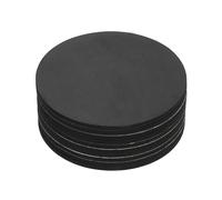 10 Pezzi per Dischi Gomma Rotondi 100mmx3mm Autoadesivi Neri