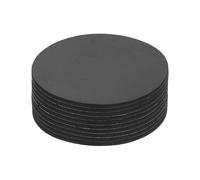 10 Pezzi per dischi in gomma rotondi autoadesivi neri 75x2mm